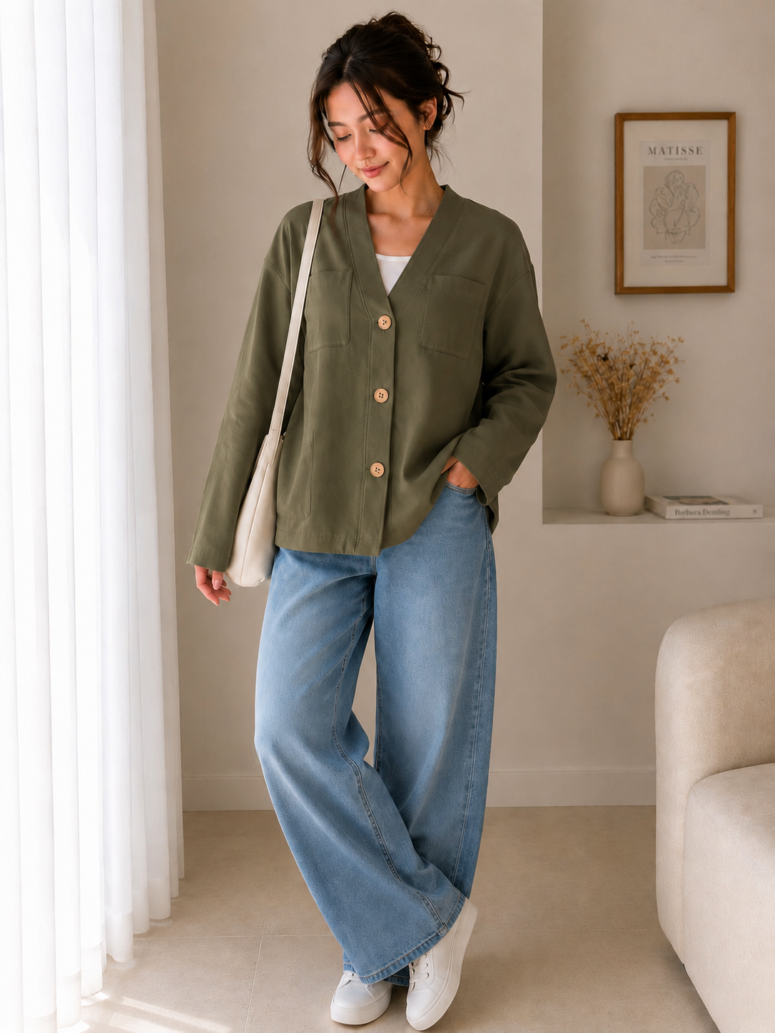 ✨ Casual Button Jacket