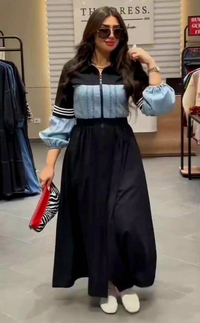 Cotton denim dress