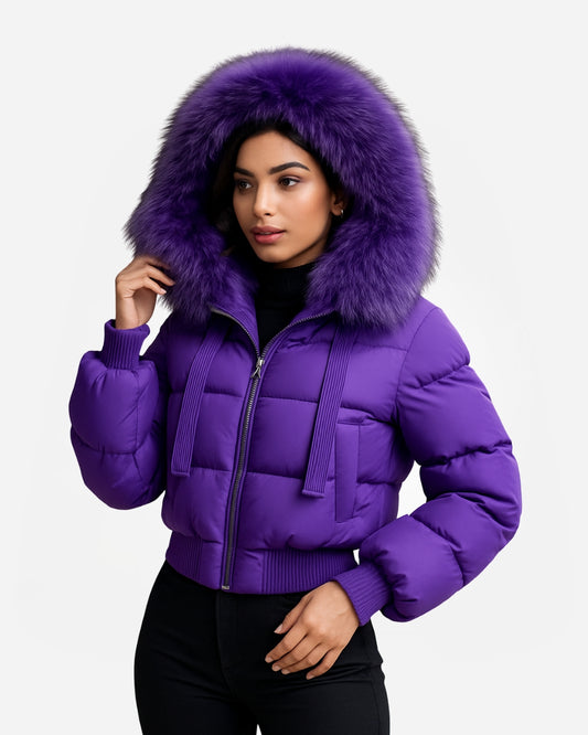 Fur-Lined Short Coat