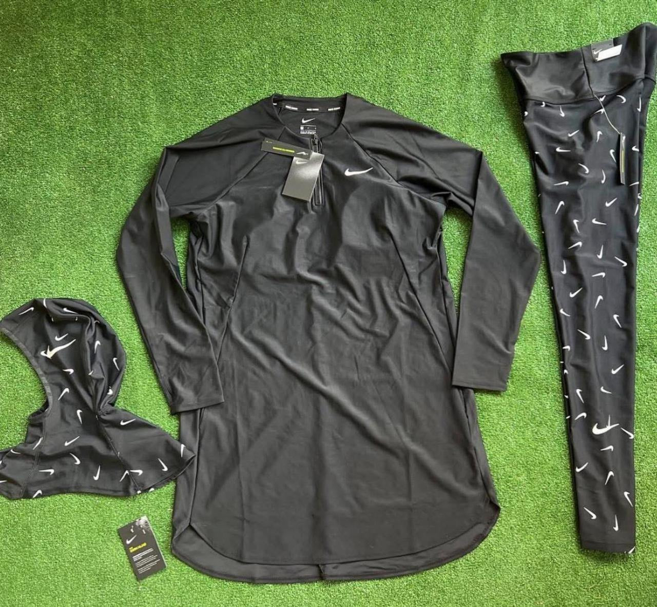 Nike Black Modest Swimwear