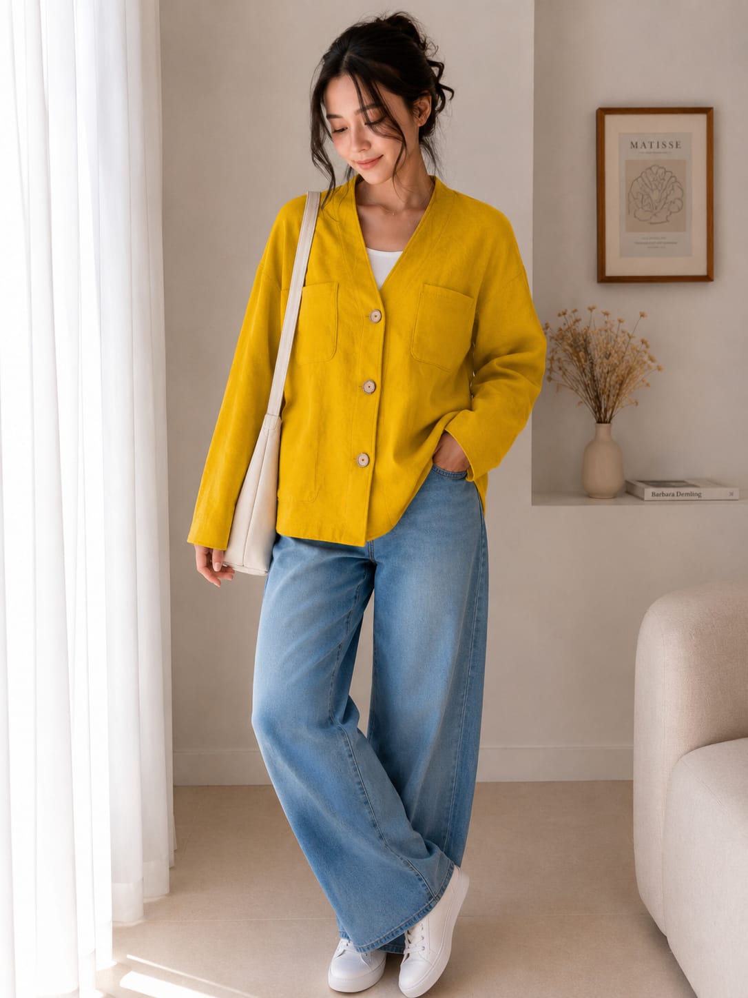 ✨ Casual Button Jacket