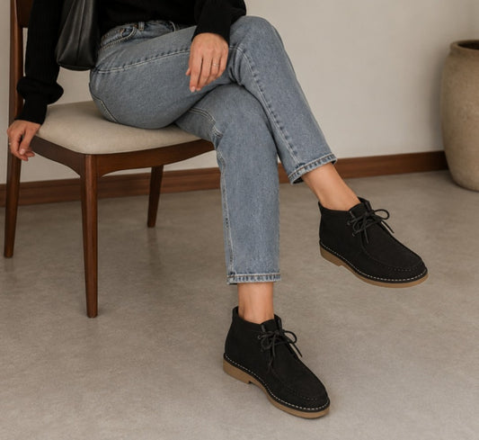 Suede Half Boots – Code 550 👢
