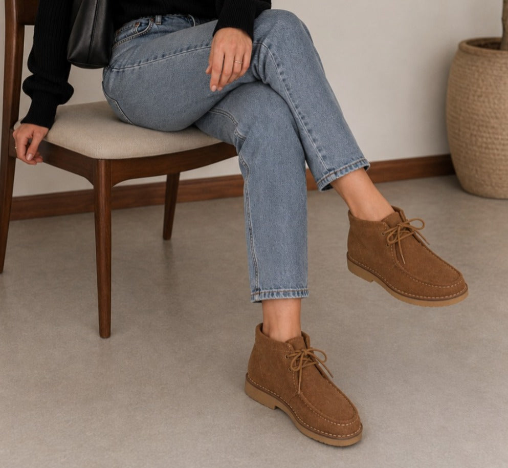 Suede Half Boots – Code 550 👢