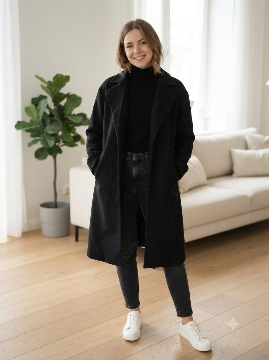 Wool Coat (Without Belt) 🖤🤎