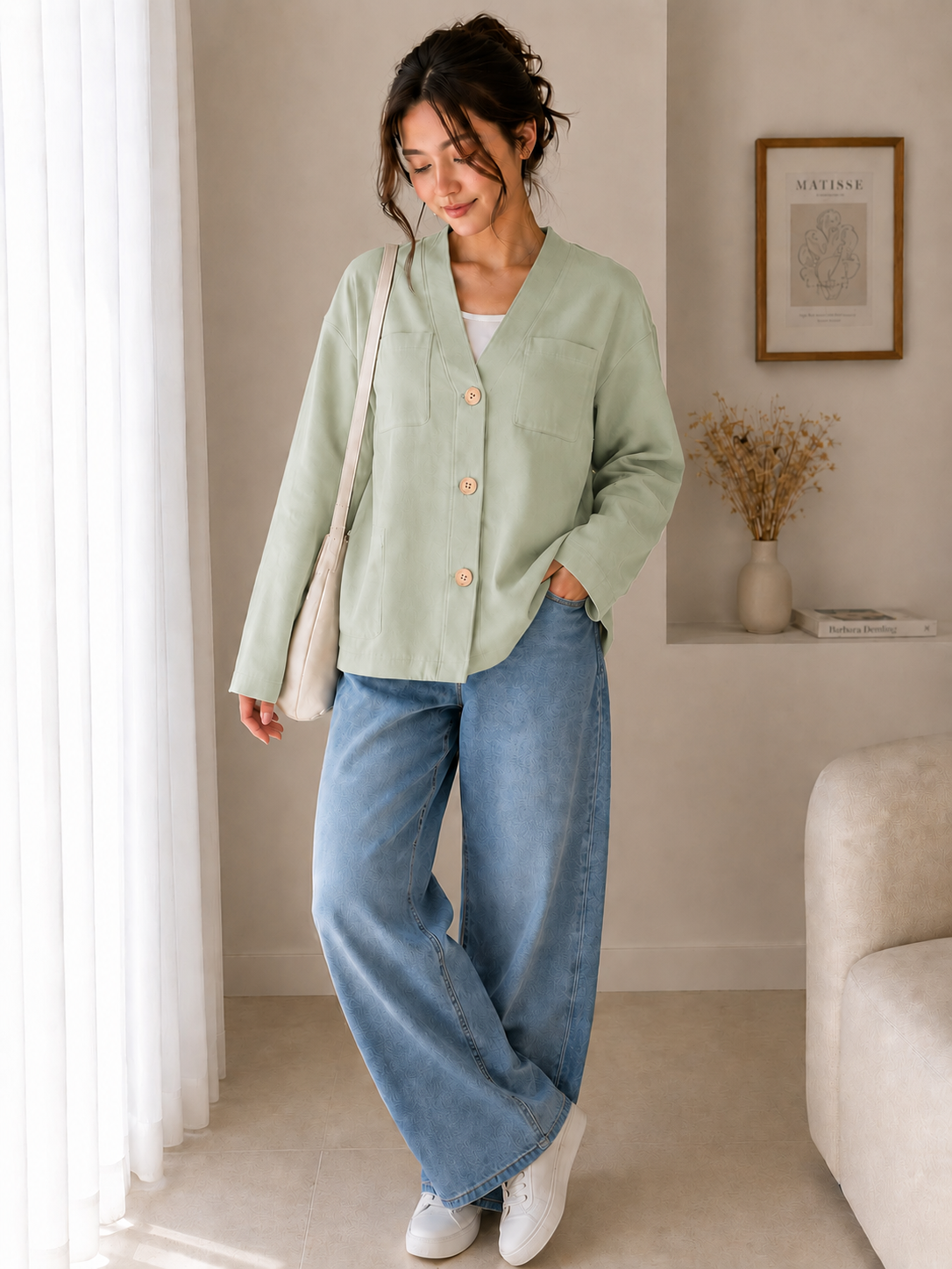 ✨ Casual Button Jacket