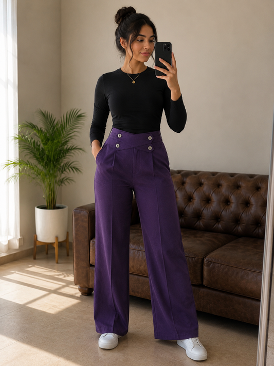 Formal Button Pants